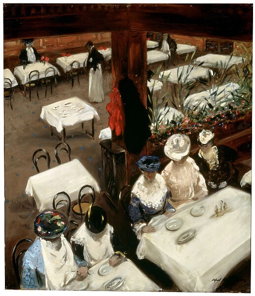 In a Cafe, 1905. Artist: Alfred Henry Maurer