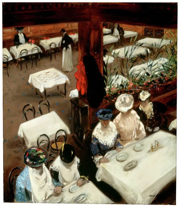 Framed Print : In a Cafe, 1905. Artist: Alfred Henry Maurer Framed Print : In a Cafe, 1905. Artist: Alfred Henry Maurer