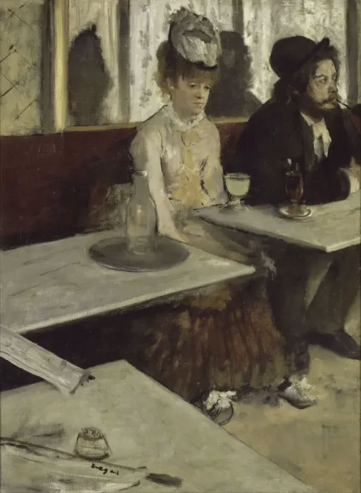 Framed Print : In a Cafe (Absinthe), 1873. Artist: Degas, Edgar (1834-1917) Framed Print : In a Cafe (Absinthe), 1873. Artist: Degas, Edgar (1834-1917)