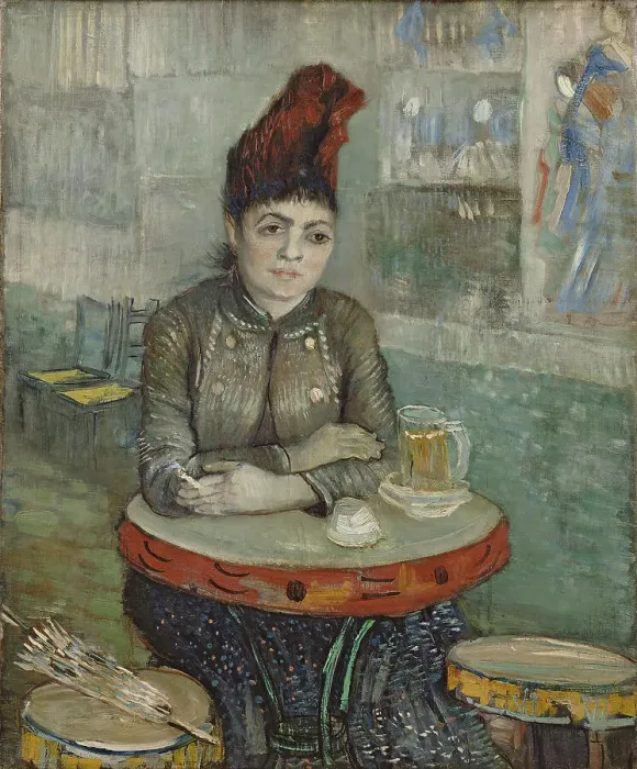 Framed Print : In the cafe. Agostina Segatori in Le tambourin, 1887-1888. Artist: Gogh, Vincent, van (1853-1890) Framed Print : In the cafe. Agostina Segatori in Le tambourin, 1887-1888. Artist: Gogh, Vincent, van (1853-1890)