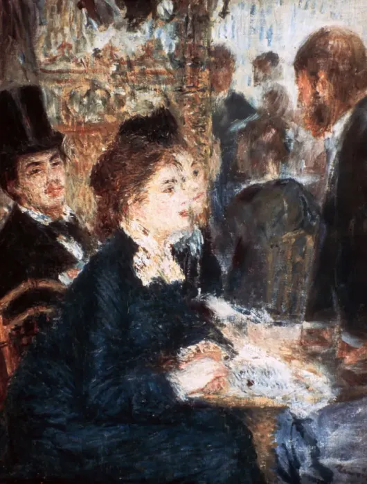 Framed Print : At the Cafe, c1877. Artist: Pierre-Auguste Renoir