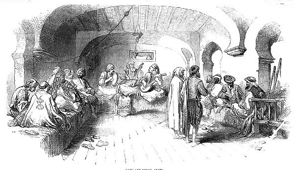 Café and Divan, Algiers, 1857. Creator: Unknown