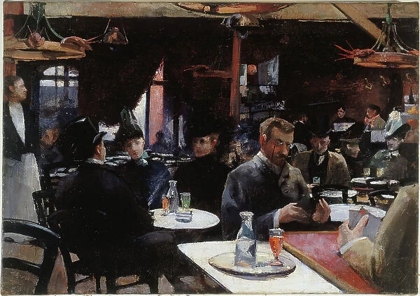 Cafe de l'ecrevisse, c1880. Creator: Unknown