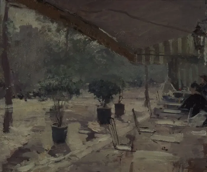 Framed Print : Cafe in Paris, 1890s. Artist: Korovin, Konstantin Alexeyevich (1861-1939) Framed Print : Cafe in Paris, 1890s. Artist: Korovin, Konstantin Alexeyevich (1861-1939)