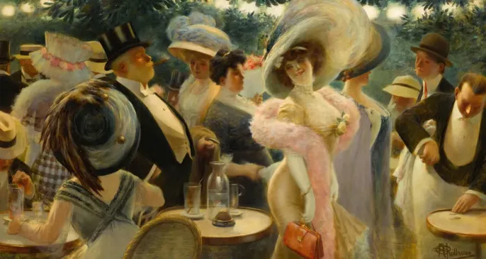 Framed Print : Cafede Paris. Creator: Guillaume, Albert (1873-1942) Framed Print : Cafede Paris. Creator: Guillaume, Albert (1873-1942)