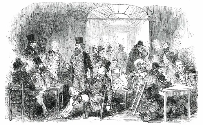 Framed Print : Caffe Greco - Rome, 1850. Creator: Unknown