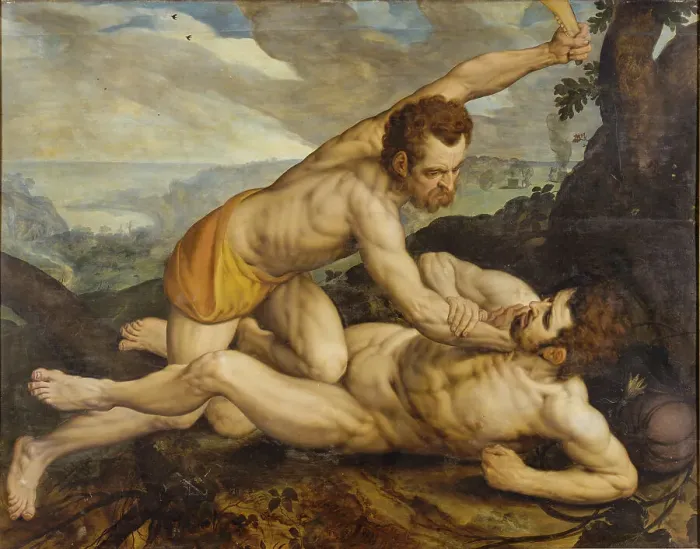 Framed Print : Cain and Abel, 1531-1570. Creator: Frans Floris Framed Print : Cain and Abel, 1531-1570. Creator: Frans Floris
