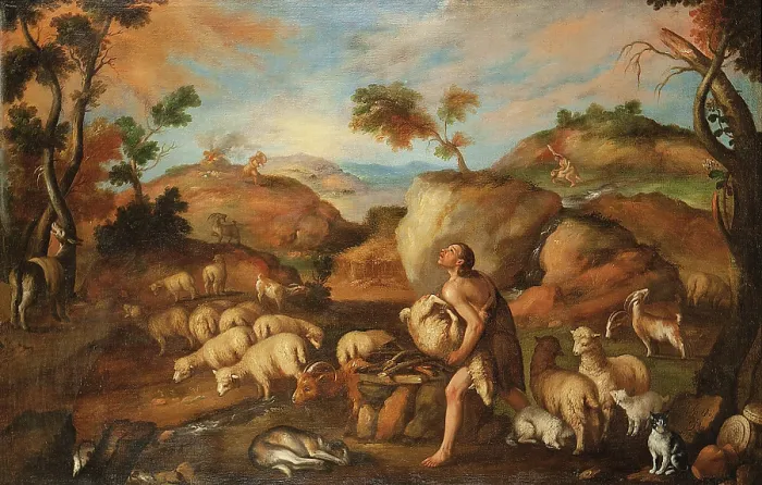 Framed Print : Cain and Abel, 1652. Creator: Orozco, Mateo (active 1634-1652) Framed Print : Cain and Abel, 1652. Creator: Orozco, Mateo (active 1634-1652)