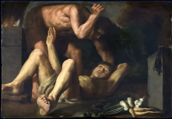 Framed Print : Cain and Abel, c. 1610. Artist: Guidotti, Paolo (il Cavalier Borghese) (1560-1629) Framed Print : Cain and Abel, c. 1610. Artist: Guidotti, Paolo (il Cavalier Borghese) (1560-1629)