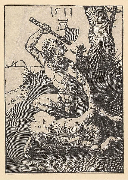 Cain Killing Abel, 1511. Creator: Albrecht Durer
