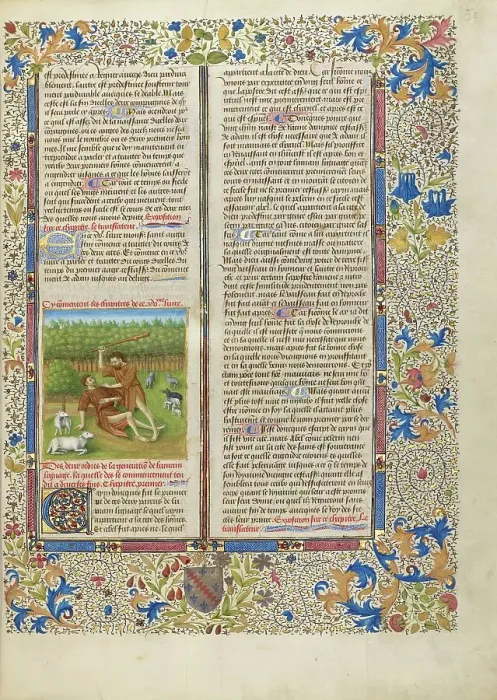 Framed Print : Cain Killing Abel; Cite de Dieu, about 1440-1450. Creator: Master of the Geneva Boccaccio Framed Print : Cain Killing Abel; Cite de Dieu, about 1440-1450. Creator: Master of the Geneva Boccaccio