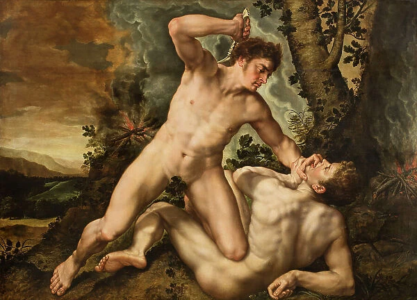 Cain slaying Abel, First Half of 17th cen.. Creator: Pepyn (Pepijn), Marten (1575-1643)