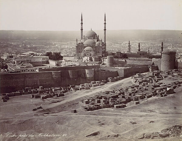 Caire pres du Mokkatam, 1870s. Creator: Felix Bonfils