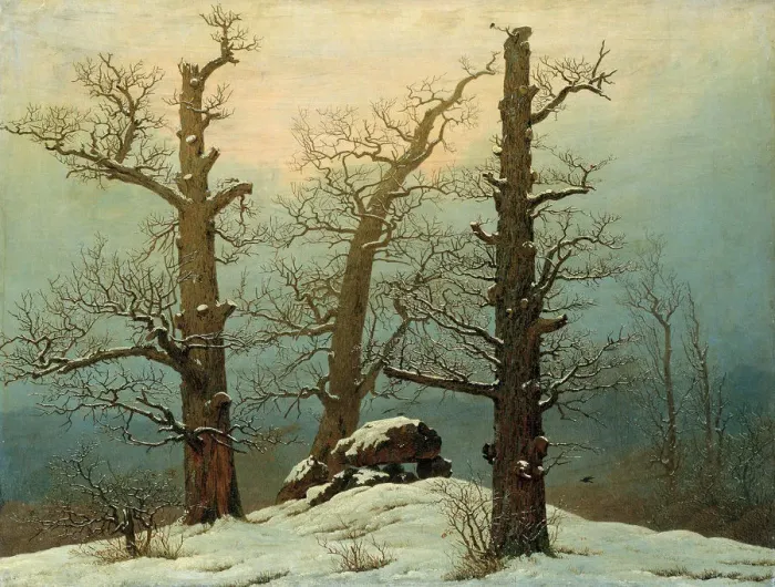 Framed Print : Cairn in Snow, 1807. Artist: Friedrich, Caspar David (1774-1840) Framed Print : Cairn in Snow, 1807. Artist: Friedrich, Caspar David (1774-1840)