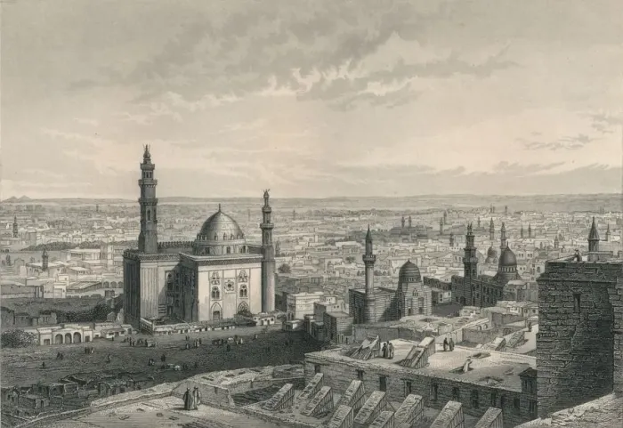Framed Print : Cairo, from the Citadel, 19th century. Creator: R Dawson Framed Print : Cairo, from the Citadel, 19th century. Creator: R Dawson
