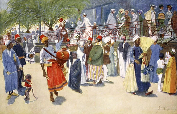 Cairo Curios, or The Shepheards Flock, 1908. Artist: Lance Thackeray