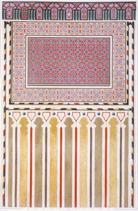 Framed Print : Cairo: Decoration of the El Bordeyny Mosque: geometric patterns of the mosaic of the Mihrab, pub Framed Print : Cairo: Decoration of the El Bordeyny Mosque: geometric patterns of the mosaic of the Mihrab, pub