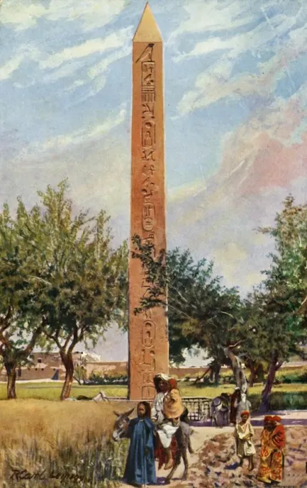 Framed Print : Cairo: The Obelisk of Eliopolis, c1918-c1939. Creator: Unknown Framed Print : Cairo: The Obelisk of Eliopolis, c1918-c1939. Creator: Unknown