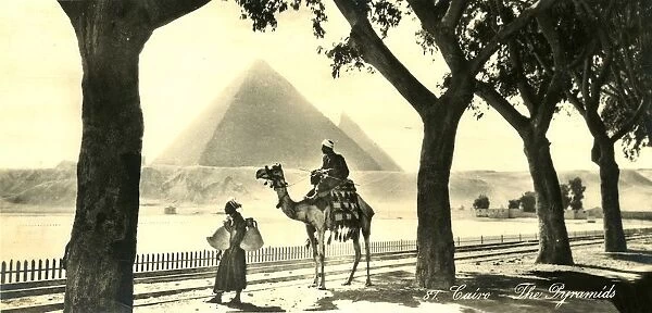 Cairo - The Pyramids, c1918-c1939. Creator: Unknown