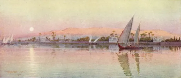 Framed Print : Cairo from the River-Evening, c1880, (1904). Artist: Robert George Talbot Kelly Framed Print : Cairo from the River-Evening, c1880, (1904). Artist: Robert George Talbot Kelly