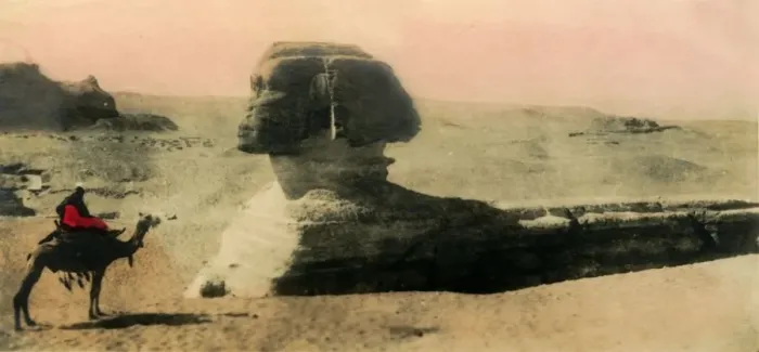 Framed Print : Cairo: the Sphinx, c1918-c1939. Creator: Unknown Framed Print : Cairo: the Sphinx, c1918-c1939. Creator: Unknown