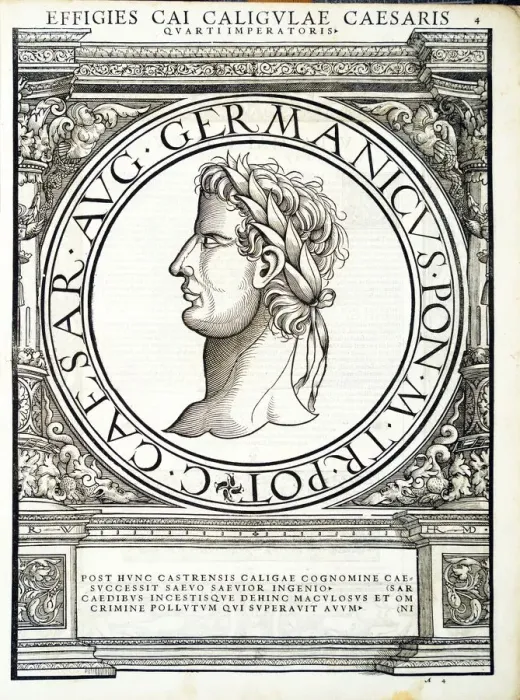 Framed Print : Caius Caligula (12 - 41 AD), 1559 Framed Print : Caius Caligula (12 - 41 AD), 1559