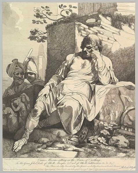 Caius Marius on the Ruins of Carthage, January 20, 1782. Creator: Robert Blyth