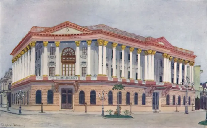 Framed Print : Caixa de Amortizacao (Avenida Rio Branco), 1914 Framed Print : Caixa de Amortizacao (Avenida Rio Branco), 1914