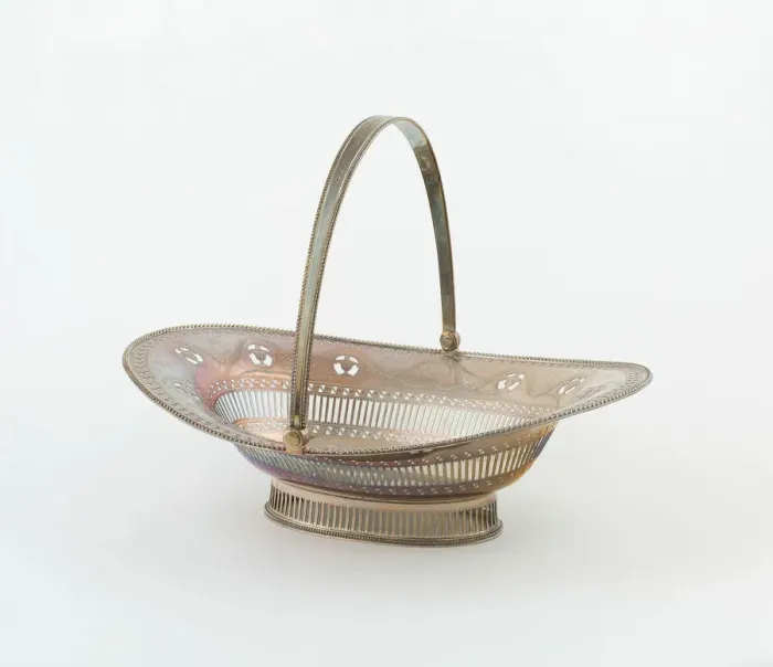 Framed Print : Cake Basket, London, 1784 / 85. Creator: Hester Bateman Framed Print : Cake Basket, London, 1784 / 85. Creator: Hester Bateman