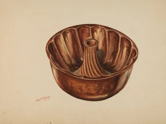 Framed Print : Cake Mold, 1938. Creator: Charles Moss Framed Print : Cake Mold, 1938. Creator: Charles Moss