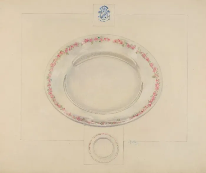 Framed Print : Cake Saucer, c. 1936. Creator: Joseph Sudek Framed Print : Cake Saucer, c. 1936. Creator: Joseph Sudek
