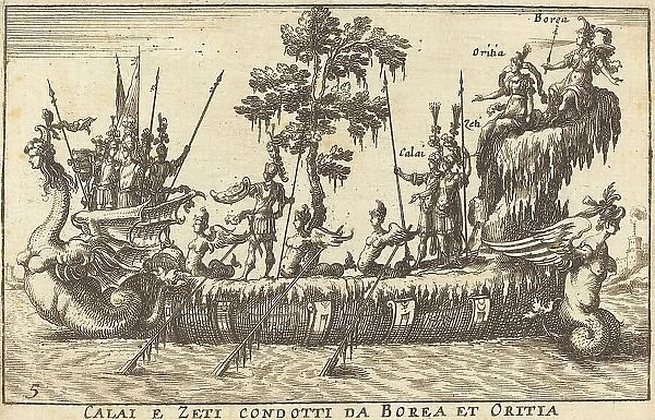 Calai e Zeti condotti da Borea et Oritia. Creator: Balthasar Moncornet