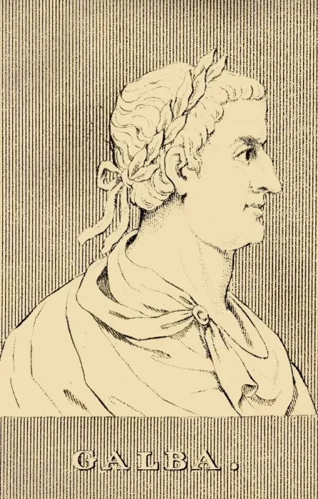 Framed Print : Calba, (3 BC - AD 69), 1830. Creator: Unknown Framed Print : Calba, (3 BC - AD 69), 1830. Creator: Unknown