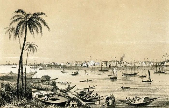 Framed Print : Calcutta, India, 1847 Framed Print : Calcutta, India, 1847