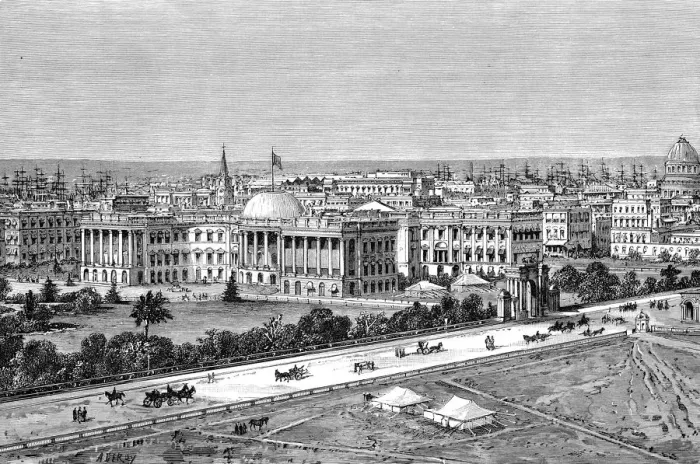 Framed Print : Calcutta, India, 1895 Framed Print : Calcutta, India, 1895
