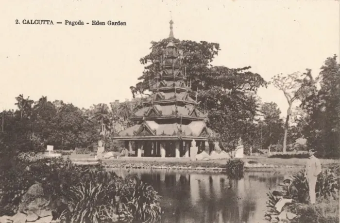 Framed Print : Calcutta - Pagoda - Eden Garden, c1900 Framed Print : Calcutta - Pagoda - Eden Garden, c1900