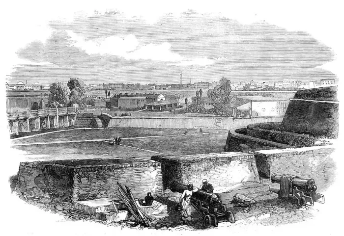 Framed Print : Calcutta, from the Plassey Gate, 1870. Creator: Unknown Framed Print : Calcutta, from the Plassey Gate, 1870. Creator: Unknown