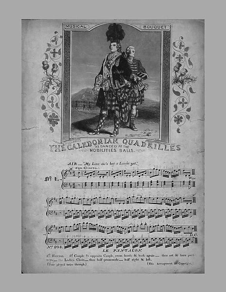 The Caledonian Quadrilles, sheet music, c1870. Creator: Unknown