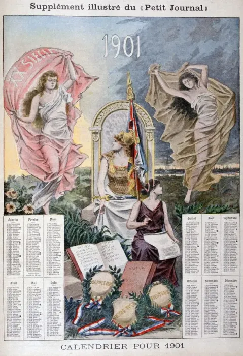 Framed Print : Calendar for 1901 Framed Print : Calendar for 1901