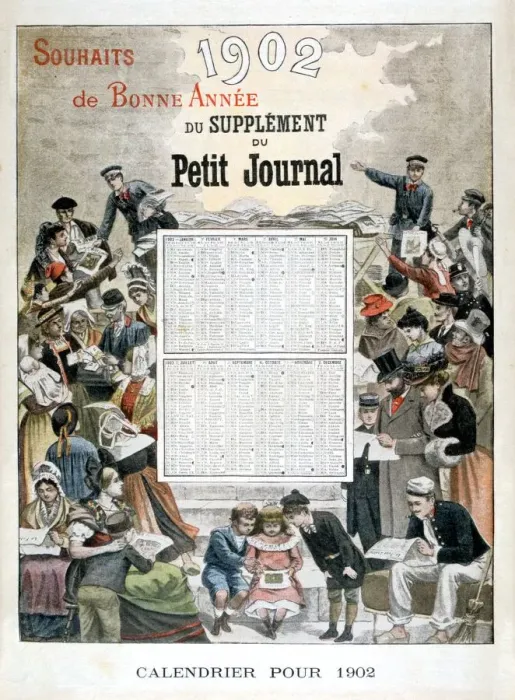 Framed Print : Calendar for 1902, (1901) Framed Print : Calendar for 1902, (1901)