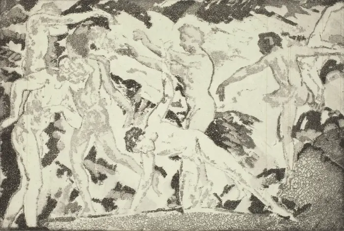 Framed Print : By the Caliban, 1924. Creator: Arthur Davies Framed Print : By the Caliban, 1924. Creator: Arthur Davies