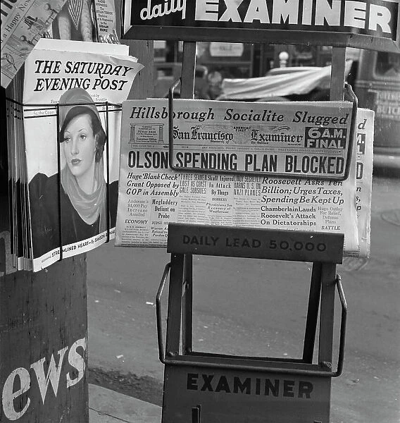 California gets a Democratic administration.... 'New Deal'... San Francisco, CA, 1938. Creator: Dorothea Lange. California gets a Democratic administration.... 'New Deal'... San Francisco, CA, 1938. Creator: Dorothea Lange