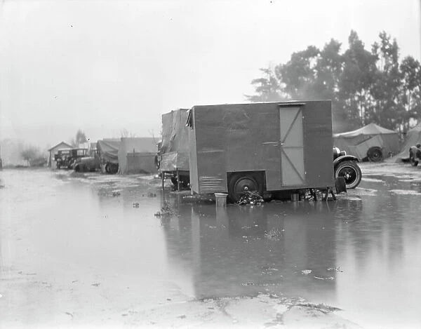 California migrant camp, 1936. Creator: Dorothea Lange