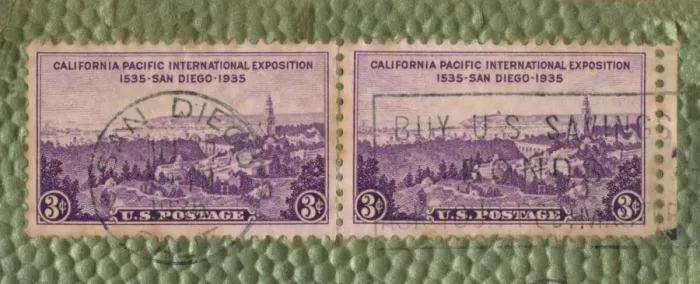 Framed Print : California Pacific International Exposition - U. S. Postage Stamp, c1935 Framed Print : California Pacific International Exposition - U. S. Postage Stamp, c1935