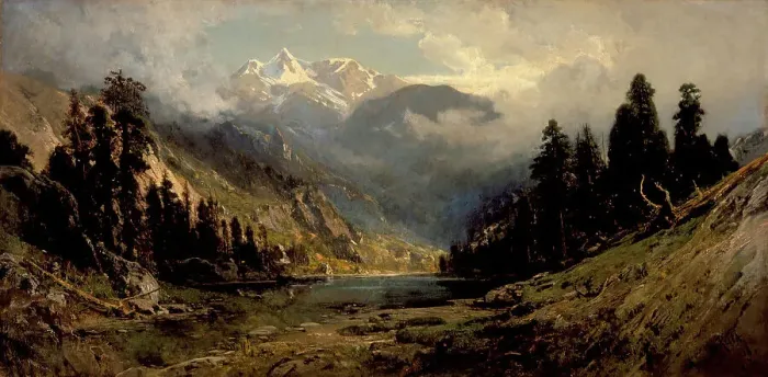 Framed Print : California Pines (image 2 of 2), 1878. Creator: William Keith Framed Print : California Pines (image 2 of 2), 1878. Creator: William Keith