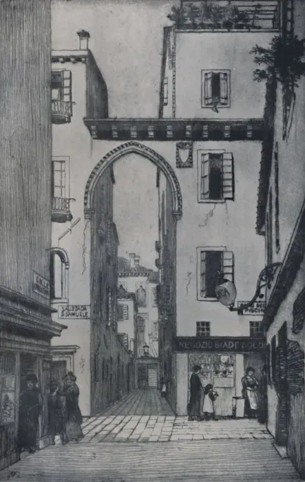 Framed Print : Calle Crosera, 1913, (1925). Creator: Sydney Vacher Framed Print : Calle Crosera, 1913, (1925). Creator: Sydney Vacher