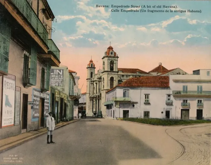 Framed Print : Calle Empedrado, Old Havana, Cuba, c1920 Framed Print : Calle Empedrado, Old Havana, Cuba, c1920