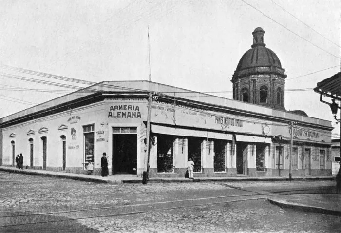 Framed Print : Calle Palmas, Asuncion, Paraguay, 1911 Framed Print : Calle Palmas, Asuncion, Paraguay, 1911