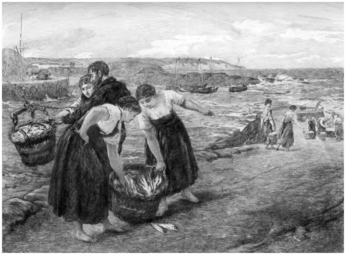 Framed Print : Caller Herrin, c1880-1882. Artist: Otto Theodor Leyde Framed Print : Caller Herrin, c1880-1882. Artist: Otto Theodor Leyde