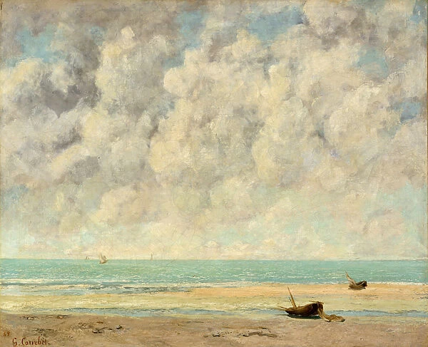 The Calm Sea, 1869. Creator: Gustave Courbet